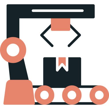 endüstriyel vinç vektör simgesi