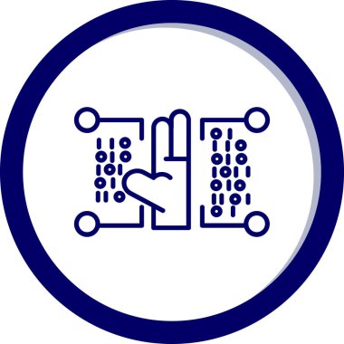 Modern bir simgenin vektör illüstrasyonu