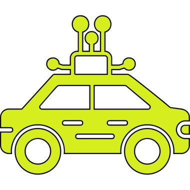 araba simgesi vektör illüstrasyonu