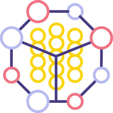 şebeke. Web simgesi basit illüstrasyon