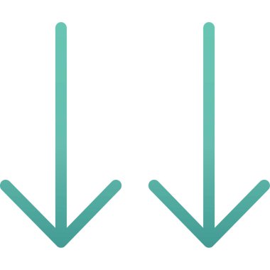 ok aşağı simge vektör tasarımı