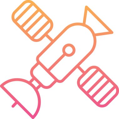 uydu anten simgesi, vektör illüstrasyonu