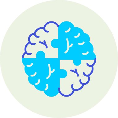 Beyin. Web simgesi basit tasarım