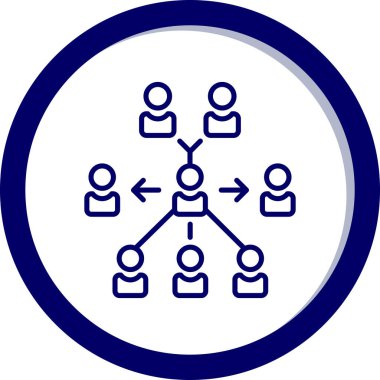 Ağ yapısı vektör simgesi