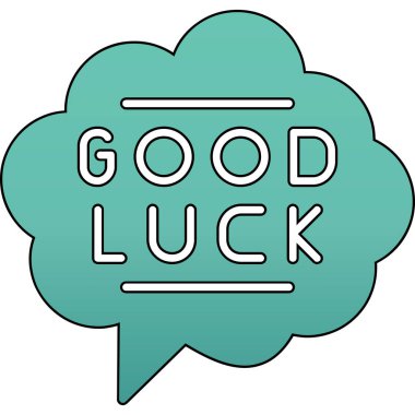 İyi şanslar vektör çizimi.