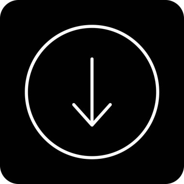 Katı biçimdeki ok düğmesi simgesi