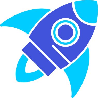 roket simgesi, vektör illüstrasyonu