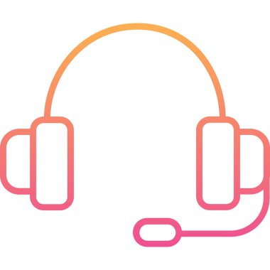 Kulaklıkların vektör illüstrasyonu