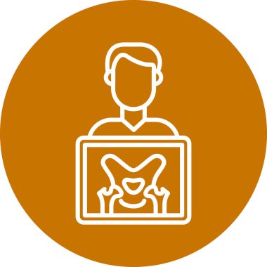 Adamım. Web basit illüstrasyonu