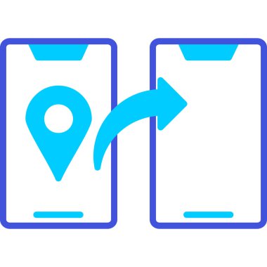 harita simgesi vektör illüstrasyonu