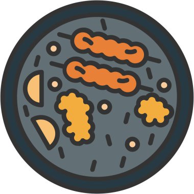 Gıda simgesinin vektör illüstrasyonu