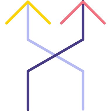 ok simgesi vektör illüstrasyonu