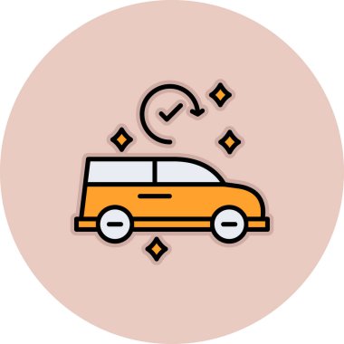 taksi vagonu ikon vektör illüstrasyonu