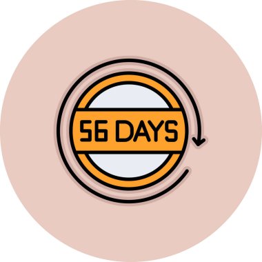 4 gün simge, 6 gün, 6 gün, simge resmi.