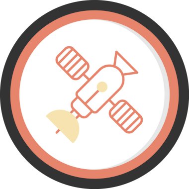 uydu vektör simgesi modern basit illüstrasyon