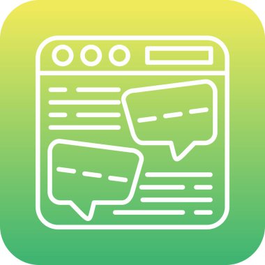 vektör haber düz simgesi