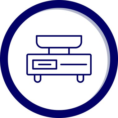 Mobilya modern simgesinin vektör illüstrasyonu