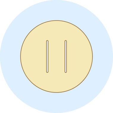 müzik yassı simgesi, vektör illüstrasyonu