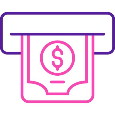 Para çantası. Web simgesi basit tasarım