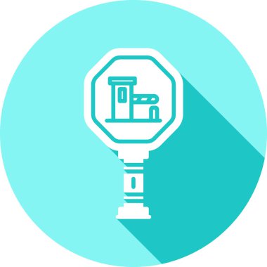 Bir fener simgesinin vektör illüstrasyonu