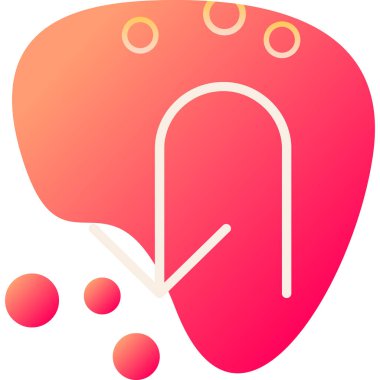 Tek bir simgenin vektör illüstrasyonu.