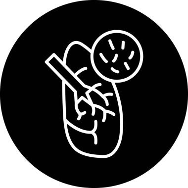 Gıda simgesinin vektör illüstrasyonu