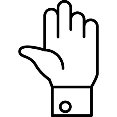 El hareketleri jest simgesi ana hat biçiminde