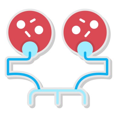 mıknatıs ağ simgesi basit illüstrasyon