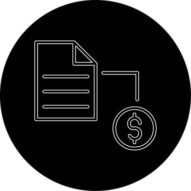 belge simgesi vektör illüstrasyonu