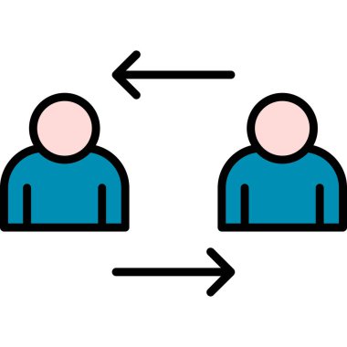 İnsan simgesinin vektör illüstrasyonu