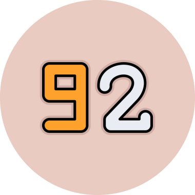 28 numara vektör tasarım illüstrasyonu