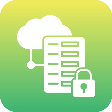 bulut hesaplama simgesi, vektör illüstrasyonu