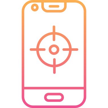 akıllı telefon simgesi vektör illüstrasyonu