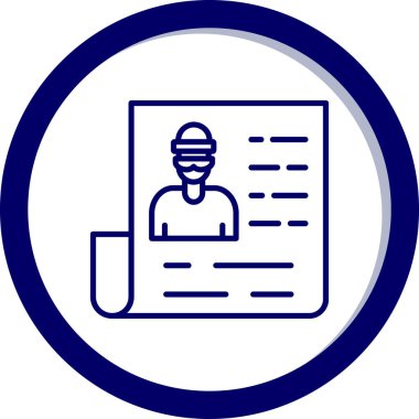 Belge simgesinin vektör illüstrasyonu