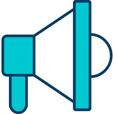 Hoparlör simgesi, vektör illüstrasyonu