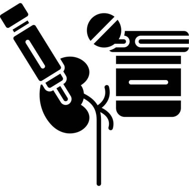 Şırınga aşısı ikonu. Şırınga aşısı ikonu. İğne için aşı sembolü.