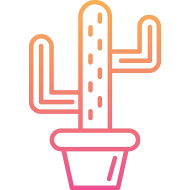 Çöl ikonu vektör illüstrasyonu