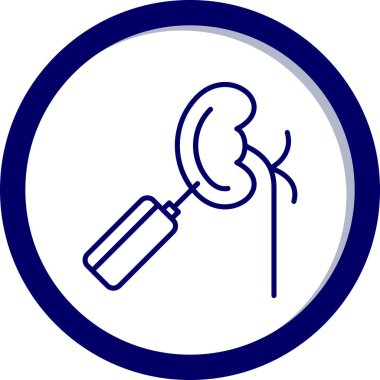 Kulak. Web simgesi basit tasarım