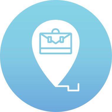 Harita işaretleyici vektör simgesi. Vektör illüstrasyonu 10