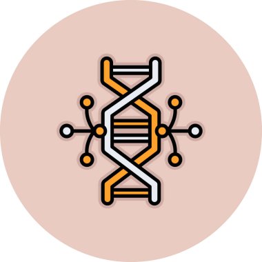 DNA simgesi vektör illüstrasyonu