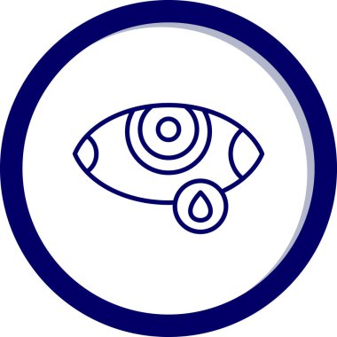 Göz simgesi vektör illüstrasyonu