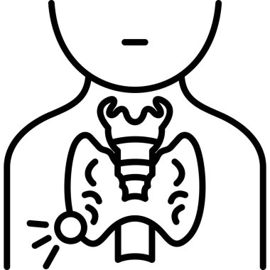 İnsan vücudu anatomisi simgesi ana hatlar biçiminde