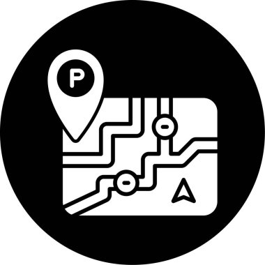 Moda biçimi izole edilmiş arkaplanda harita simgesi