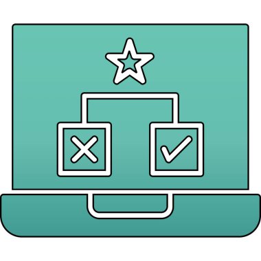 trend biçimi izole edilmiş arkaplanda kontrol listesi simgesi