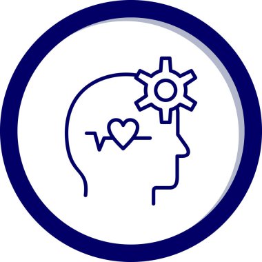 vektör çizim tasarım beyin simgesinin