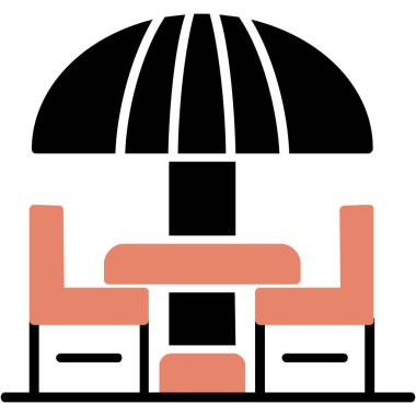 Bir bankın vektör illüstrasyonu