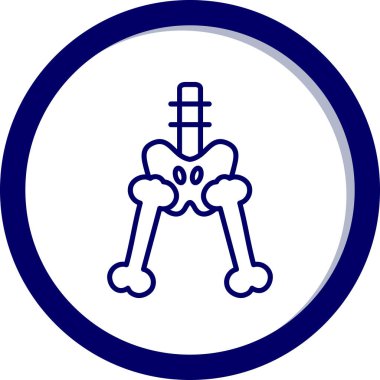 modada izole edilmiş arka planda kemik simgesi