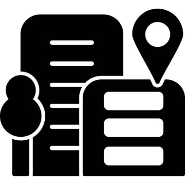 konum haritası simgesi taslak biçimi