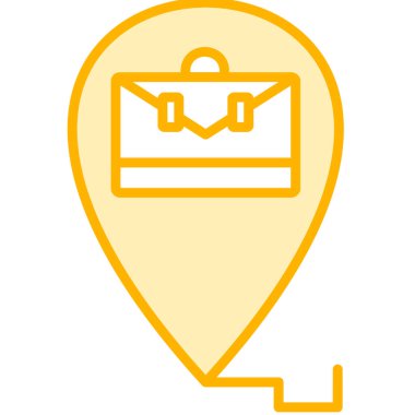 harita simgesi vektör illüstrasyonu