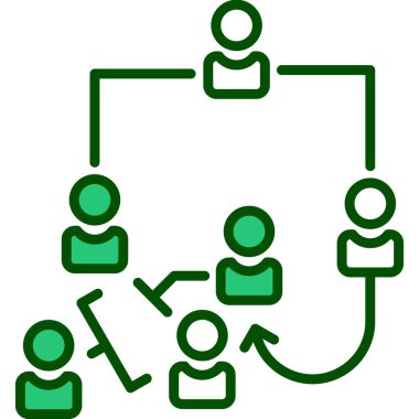 Sosyal ağ vektör simgesi